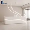 Balcão de Caixa de Salão de Beleza, Balcão de Bar Simples Moderno para Loja de Roupas, Mesa de Recepção Frontal para Empresa de Aula de Dança e Arte