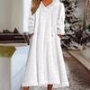 Transfronteiriço 2025 Novo Outono e Inverno Europeu e Americano Amazon Solto Casual Moletom com Capuz Manga Longa Vestido Roupa de Casa