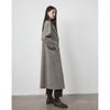 Casaco xadrez vintage Tod * yf * l japonês feminino outono e inverno gola com costura silhueta alongada solta casaco de tweed