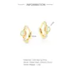 Pendientes Simples de Plata de Ley S925 Ópalo Ópalo Diamante Populares Elegantes Elegantes Pendientes de Uso para Mujeres