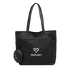 Bolso de lona para mujer, bolso tote de gran capacidad, bolso de hombro para ir al trabajo y para ir de compras, admite impresión de logo personalizada basada en tu diseño