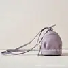 Porta-moedas de Couro de Vaca de Primeira Camada, Bolsa de Batom Moderna e Fofa, Bolsa Dupla para Joias, Bolsa de Armazenamento, Mini Bolsa, Bolsa de Chave Transversal