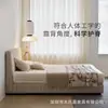 Cama de Tecido Chenille Retrô Francês Cama de Tecido Simples Moderna para Apartamento Pequeno Cama de Borda Flush 1.8m Cama Estofada