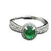 Anel Feminino Moda Yang Verde Água Hidratante e Delicado Jadeíta Birmanesa Natural Grau A Diversidade 9109