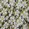 Nuevo Estilo Chino Venta Caliente en E-Commerce Vestido Fresco Estampado de Margarita Tejido de Jacquard de Poliéster de Alta Densidad