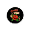 Estilo Gótico Oscuro Europeo Insignia Redonda de Aleación Calavera Gato Negro Halloween Dibujos Animados Estilos Mixtos Accesorios de Broche