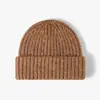 Gorro de Punto de Mezcla de Lana de Invierno, Estilo Coreano y Japonés, Circunferencia de Cabeza Grande, Versátil, Cálido, Transpirable, Cortavientos