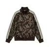 Sudadera corta de moda casual con estampado de leopardo, nuevo estilo otoño 2026, moderna, holgada, adelgazante, cuello alto, tendencia otoño e invierno