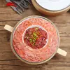 Conjunto Simples de Hot Pot Infantil com Meio Quilo de Carne, 0,4kg de Cozedores Especiais, Utensílios Tradicionais de Hot Pot, Conjunto de Pratos de Intestino de Pato e Carne Bovina