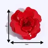 Broche de Camelia Retro Tridimensional Estilo Francés, Flor de Acrílico Brillante Multicolor Pin Anti-Exposición, Accesorios para Mujer al por Mayor