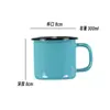 Taza de Agua de Hierro Esmaltado Clásica Jarra de Té Nostálgica Antigua Cepillado de Dientes Infantil Personalizada Personalizada Vasos para Enjuague Bucal Licor Hogar