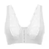 Encaje Puntada de Encaje Seda de Hielo Delgado Transpirable Ropa Interior Deportiva Hebilla Frontal Sexy Lateral Colateral Sujetador para Mujer sin Aros