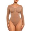 Exportación Europea y Americana Talla Grande Postparto Levantamiento de Glúteos Ropa Interior Moldeadora Sin Costuras Corsé para Mujer Control de Abdomen Tanga Bodysuit Bodysuit