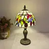 Lámpara de Mesa Huijing Tiffany Bohemia Europea y Americana de Lujo Ligero Clásica para Dormitorio, Mesita de Noche, Estudio y Escritorio