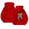 Sudadera con capucha de marca de moda Diseño X Estampado de letras Sudadera sin capucha Sudadera con capucha y media cremallera de tigre Chaqueta americana