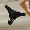 AliExpress thong liso de color sólido para mujer, ropa interior sin costuras de seda helada para mujer, pantalones deportivos sexy transpirables cómodos de cintura baja