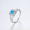 PAG & MAG Nuevo Anillo de Plata s925 con Zircón Ópalo Anillo Aobao Europeo y Americano Joyería Nicho de Alta Gama