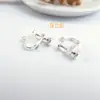 Clip de Oreja de Latón de Alta Elasticidad Chapado en Cobre con Oro de Retención de Color Clip de Oreja de Latón sin Agujeros en las Orejas Clip de Oreja Redondo Clip de Oreja Espiral con Hoja Adhesiva Clip de Oreja