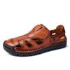Sandalias de primavera 2025 de talla grande para hombre, zapatos de playa para exteriores, zapatillas transpirables nuevas transfronterizas, zapatos de verano de media caña para hombre