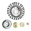 Rueda Retorcida de Alambre de Acero para Cortacésped de 8 Pulgadas Disco de Alambre de Acero para Cortacésped de 6 Pulgadas Rueda de Deshierbe de Alambre de Acero Disco de Eliminación de Óxido Siega