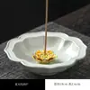 Soporte de incienso estilo chino para cuatro estaciones, para el hogar, interior, ceremonia del té, aleación, loto, hilo, quemador de incienso, cerámica, creativo, quemador de aromaterapia, adornos