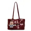 Bolso Tote Versátil Transfronterizo para Mujer 2025 Invierno Nuevo Estilo Simple Lujo Ligero Plegado Casual Bolso de Hombro Lujo Ligero