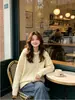 Sudadera con capucha para mujer para figuras petite, nuevo modelo de principios de otoño 2026, abrigo de otoño e invierno, cárdigan de color liso, prendas de punto para mujer