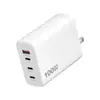 Cargador de 100W Gan4 Puerto Tipo C Estación de Carga Hub Bloque Pared Adaptador de Carga Protocolo Completo Carga Rápida