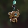 Talla de madera de sándalo verde, doce zodiacos, conjunto completo de rata, buey, tigre, conejo, dragón, serpiente, caballo, oveja, mono, pollo, perro, cerdo, colgante para teléfono móvil, bolso colgante