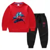 Nova Roupa Transfronteiriça para Meninas Primavera e Outono Conjunto de Moletom e Calça Infantil Desenho Animado Conjunto de Duas Peças Roupa de Manga Longa para Bebês Meninos