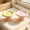 Cuenco de cerámica SD para gato con protección para el cuello, cuenco para mascotas, cuenco de comida, cuenco especial para gatos y perros, cuenco bajo para perros, cuenco para gatos
