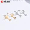 Plata de Ley 925 Borla de Mariposa Arete de Clavo Dulce Moda para Mujer Mariposa Borla Clavo para Hueso de Oreja Personalizado Ins Elegante Joyería para Oreja