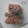 Grampo de Cabelo Ursinho Retro com Flocagem BB Clip Estilo Coreano Presilha Fofa Luxo Leve Sensação de Alta Qualidade Grampo de Cabelo de Pelúcia Acessórios de Cabelo Outono e Inverno