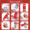 4 Piezas Caja de Dinero Navideña Caja Sorpresa de Regalo en Efectivo Caja de Regalo para Niños 40 Bolsas Transparentes Bolsa Enrollable Explosiva Regalo Creativo de Dinero