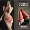 Gato Noturno Lingerie Erótica Renda Sexy Fenda Uniforme Malha Feminino Transparente Bordado Clássico Cheongsam qqny Conjunto