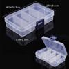 Caja de almacenamiento de accesorios de joyería hecha a mano, caja de almacenamiento de herramientas, transparente, extraíble, para clasificar y almacenar