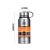 Copo Térmico de Grande Capacidade para Esportes ao Ar Livre Copo de Água para Escritório Masculino Aço Inoxidável 304 Vácuo Portátil Copo Térmico Atacado