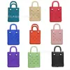 Nova Bolsa de Gelatina EVA Bolsa com Furos DIY Acessórios Fofos Bolsa de Mão para Férias de Verão na Praia [Direto da Fábrica]]