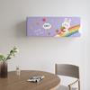 Máquina colgante con cubierta antipolvo para aire acondicionado con todo incluido, cubierta de franela gruesa estampada para aire acondicionado, decoración interior, linda cubierta colgante de dibujos animados
