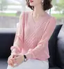 Tejidos de Punto para Mujer Primavera y Verano, Nueva Moda Tendencia 2026, Tops Juveniles, Camisas Básicas Elegantes Versátiles con Mangas Transparentes