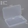 Caixa de embalagem retangular de plástico transparente, caixa expositora para ferramentas de ferragem, caixa de embalagem para itens pequenos, caixa de armazenamento para miçangas e botões
