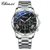 Reloj para Hombre Chenxi Multifuncional Resistente al Agua Luminoso Calendario Moda Negocios Correa de Acero Venta al por Mayor de Fábrica