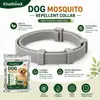 A coleira repelente de mosquitos KineShineX para cães é feita com ingredientes de origem vegetal, oferece proteção suave, é ajustável e à prova d'água, adequada tanto para filhotes quanto para adultos.