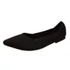 Zapatos de Princesa Zapatos Planos para mujer Comercio Exterior Transfronterizo para mujer Tejido de Malla Tejidos Zapatos Puntiagudos de Punto Zapatos Tipo Rollito de Huevo