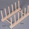 Tendedero de madera, estante de almacenamiento y acabado para cocina, estante para tazas de agua, cuencos y platos, estante de almacenamiento de madera para el hogar