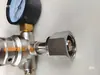 Medidor de Gas de Dióxido de Carbono del Fabricante, Medidor de Gas para Máquina de Cerveza de Barril, Regulador de Presión con Anillo de Tirar