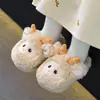 Pantuflas de Algodón para Niños y Niñas, Bebé Otoño e Invierno Espesadas Felpa Cálidas para el Hogar, Pantuflas Cerradas de Piel Sintética, Dropshipping