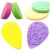 Esponja de Fibra de Pulpa de Madera Absorbente de Agua para Baño Forma de Gota Algodón de Pulpa de Madera para Lavado Facial Esponja Desmaquillante Disponible en Múltiples Colores