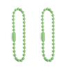 Cadena de metal de 12 cm con cuentas de color caramelo, accesorios de joyería para hacer tú mismo, etiqueta, cadena de cuentas, llavero, colgante, material
