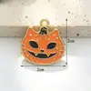 Halloween DIY Accesorios de Joyería Colgante de Aceite Goteando Calabaza Murciélago Fantasma Cráneo Ataúd Pintura en Aerosol Llavero Colgante